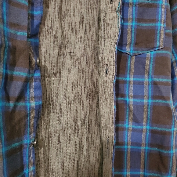 VANS, Boys Plaid Button up Double Layer Shirt. NWT - Picture 6 of 10